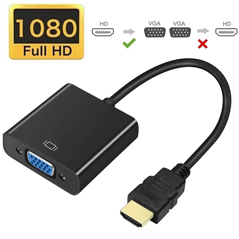 Hdmi Vga Adapter - Adaptador compatible con HDMI a VGA