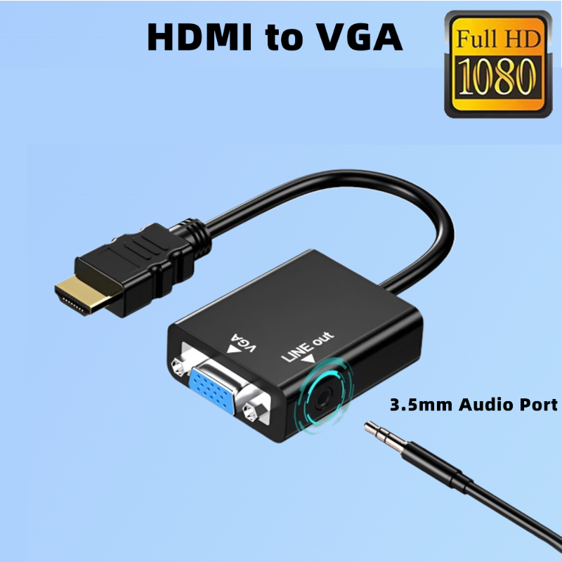 Hdmi Vga Adapter - Compatible con HDMI a VGA con