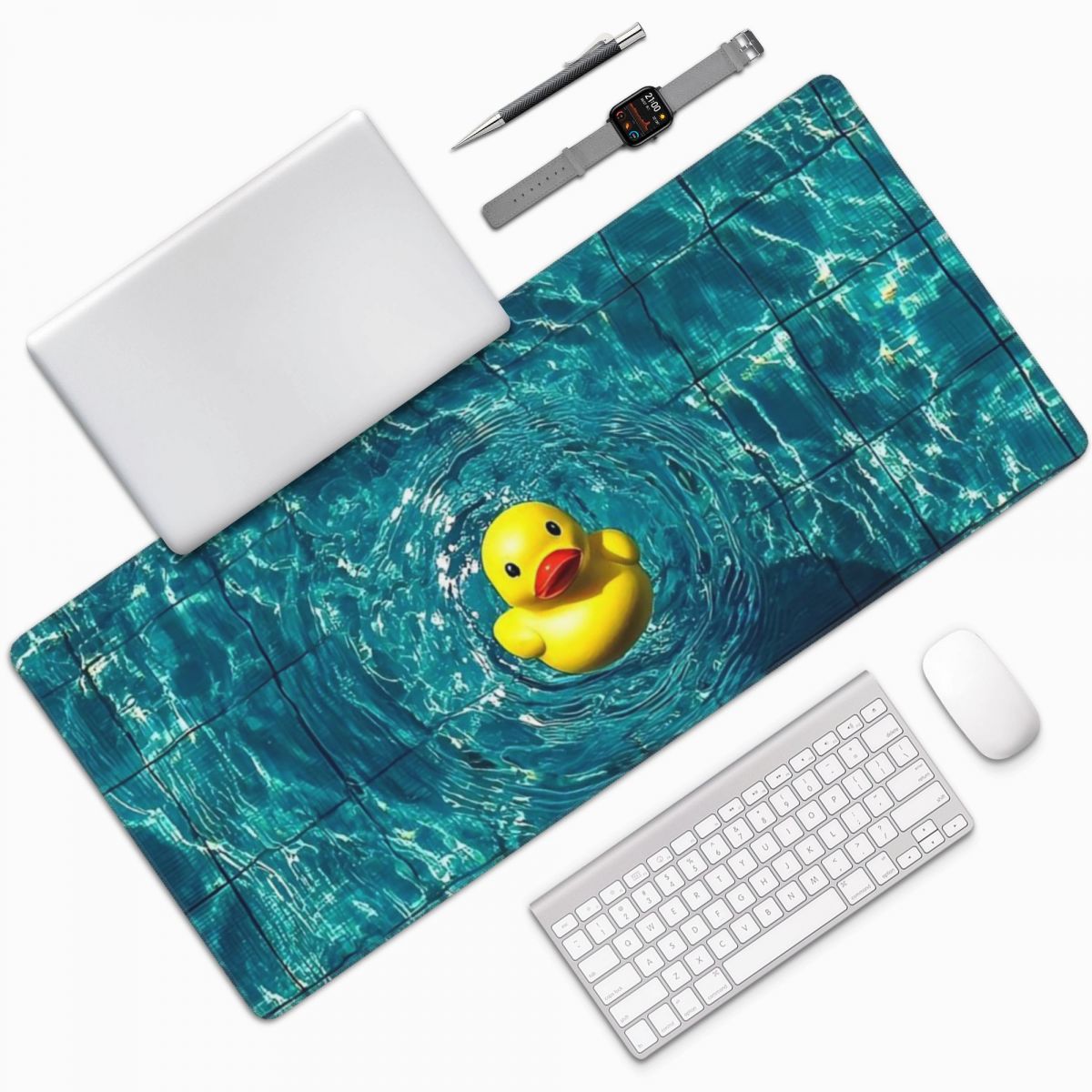 Yellow Laptop Accessories - Alfombrilla grande para ratón con diseño