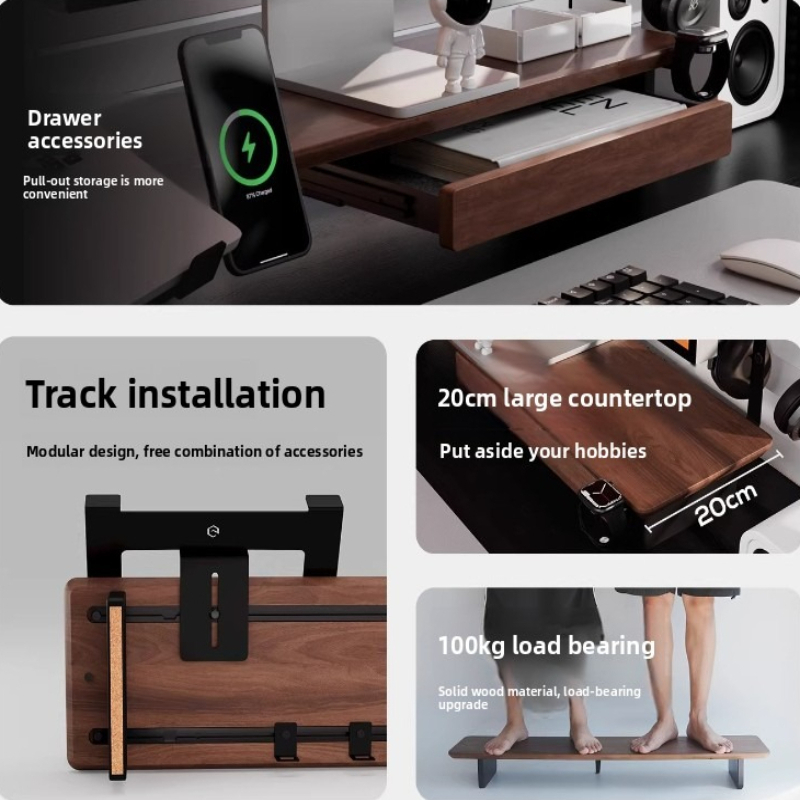 Laptop Accessories Productivity - Caja de Almacenamiento Metálica para Monitor