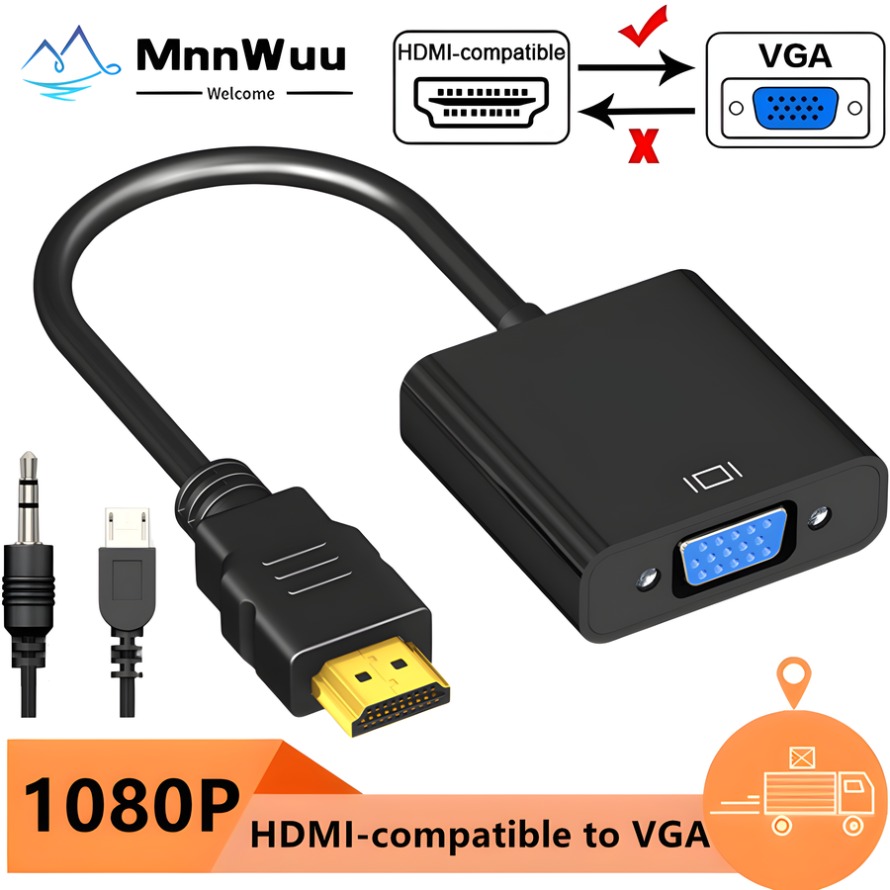 Hdmi Vga Adapter - Convertidor adaptador HDMI a VGA de