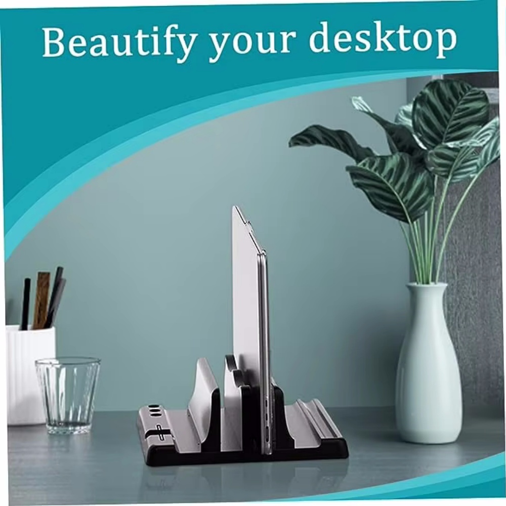 Laptop Accessories Productivity - Soporte Vertical Ajustable para Laptop, Organizador