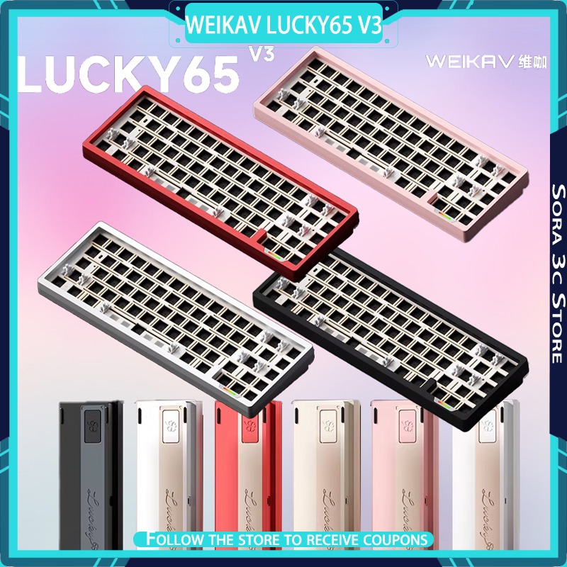 Laptop Accessories Productivity - WEIKAV Lucky65 V3 Teclado mecánico de