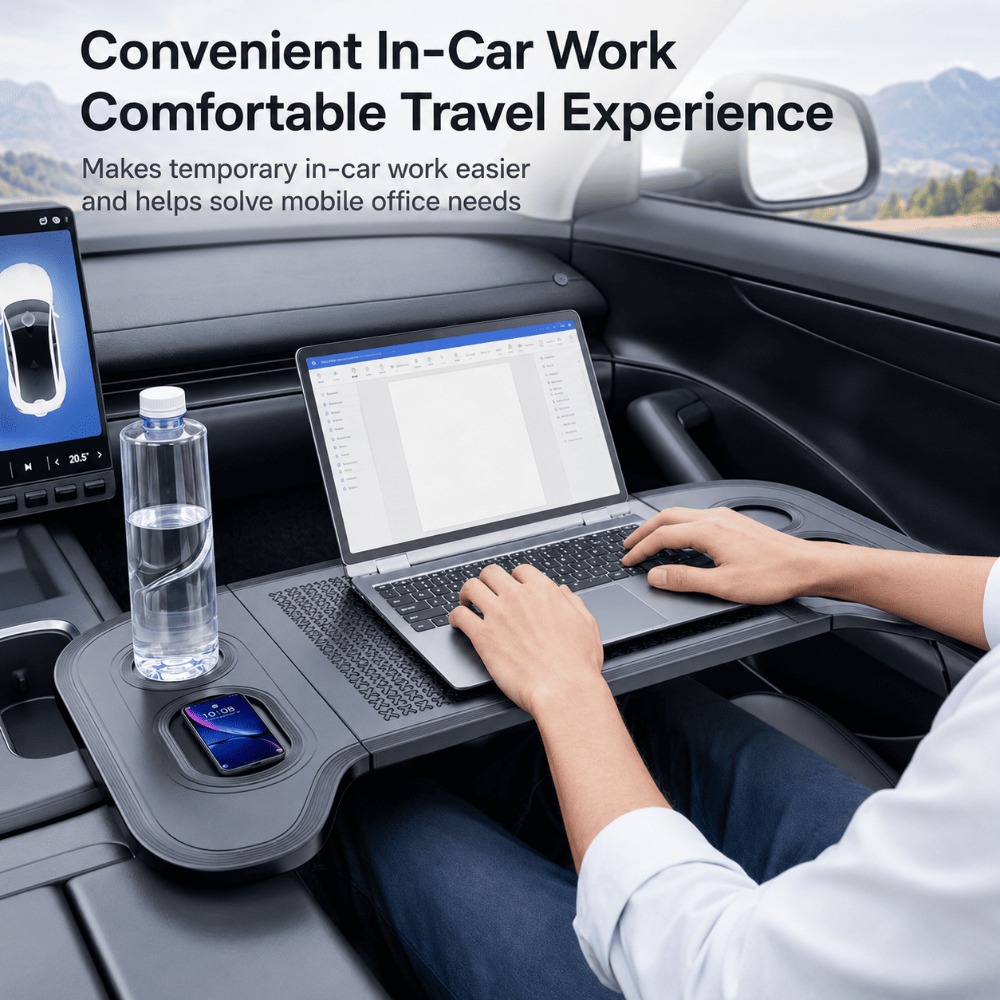 Laptop Accessories Table - Bandeja para volante para vehículos universales,