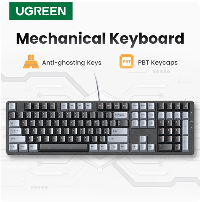 Teclado UGREEN Teclado mecánic - Laptop Extra Accessories reseña y precio