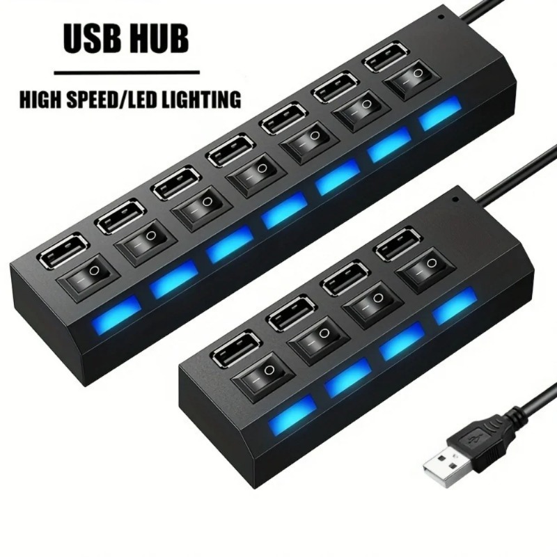 Hub USB 2,0, adaptador de corr - Laptop Accessories Productivity reseña y precio