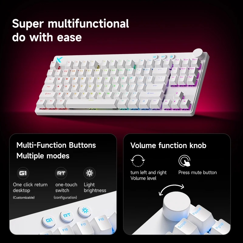 Teclado Magnético Mchose Mix87 - Laptop Accessories Productivity reseña y precio