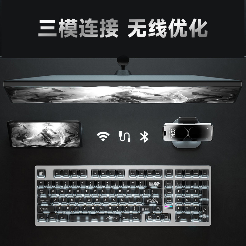 Teclado mecánico inalámbrico W - Laptop Extra Accessories reseña y precio