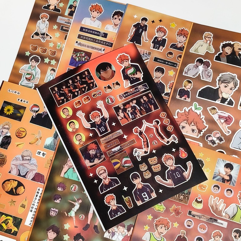 Juego de 8 Pegatinas de Anime  - Laptop Accessories Kit reseña y precio
