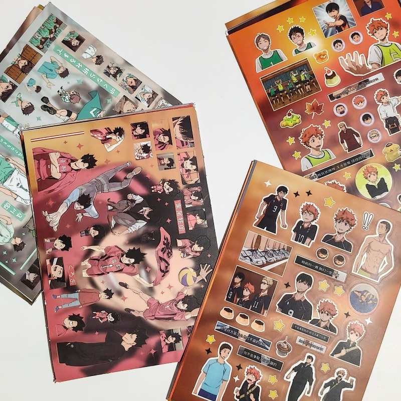 Juego de 8 Pegatinas de Anime  - Laptop Accessories Kit reseña y precio