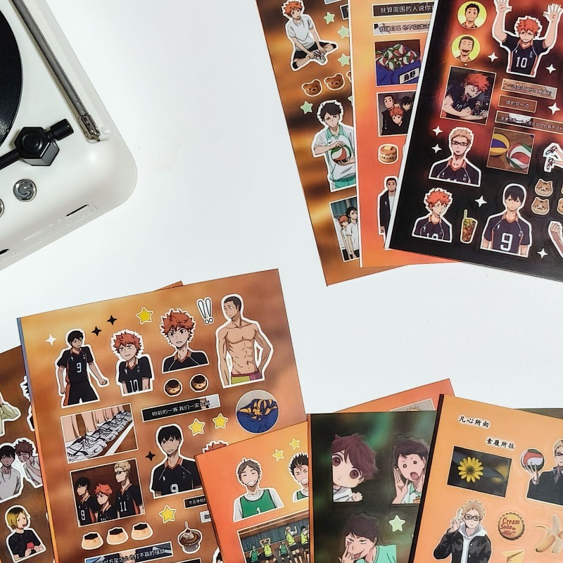 Juego de 8 Pegatinas de Anime  - Laptop Accessories Kit reseña y precio