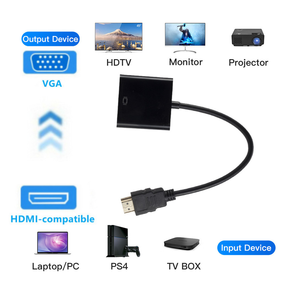 Adaptador HDMI compatible con  - Hdmi Vga Adapter reseña y precio