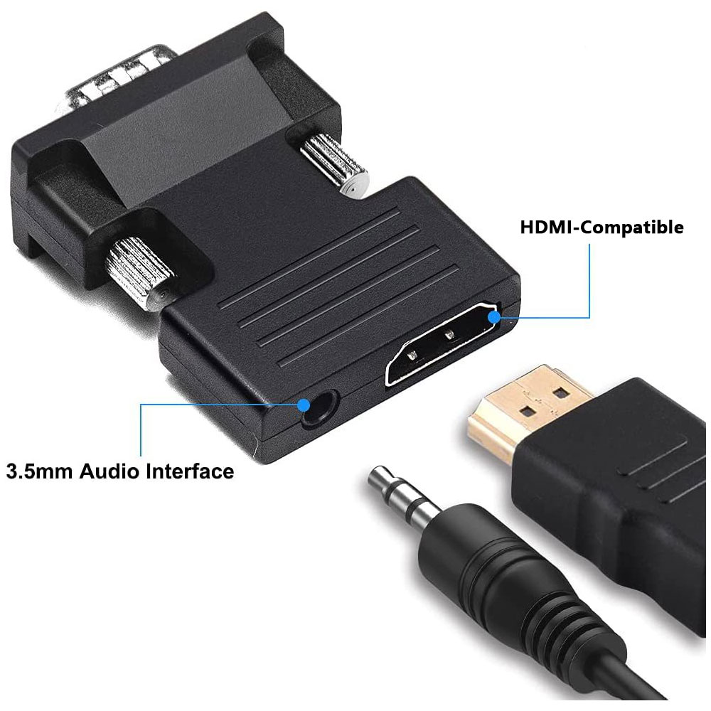 Adaptador convertidor HDMI com - Hdmi Vga Adapter reseña y precio