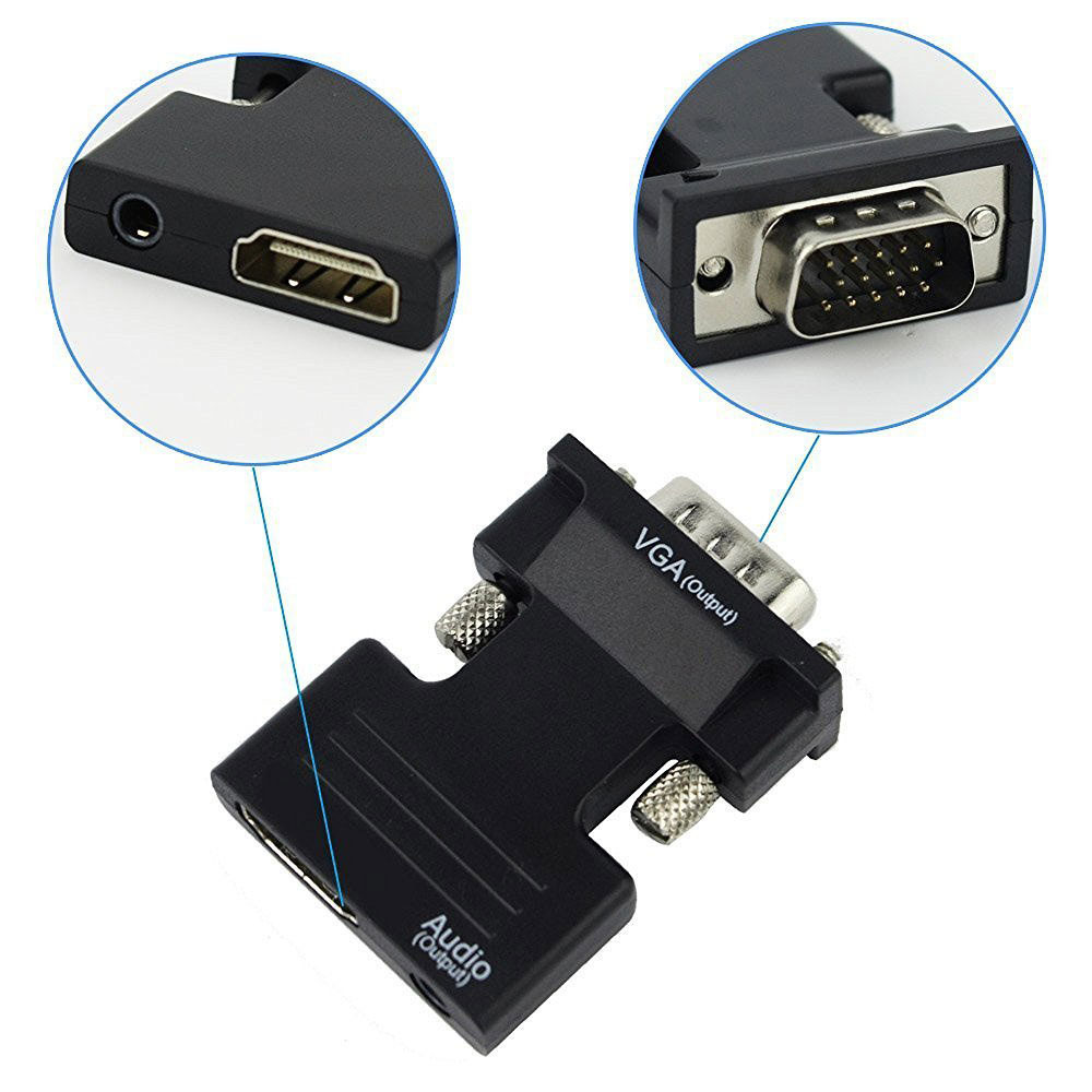 Adaptador convertidor HDMI com - Hdmi Vga Adapter reseña y precio