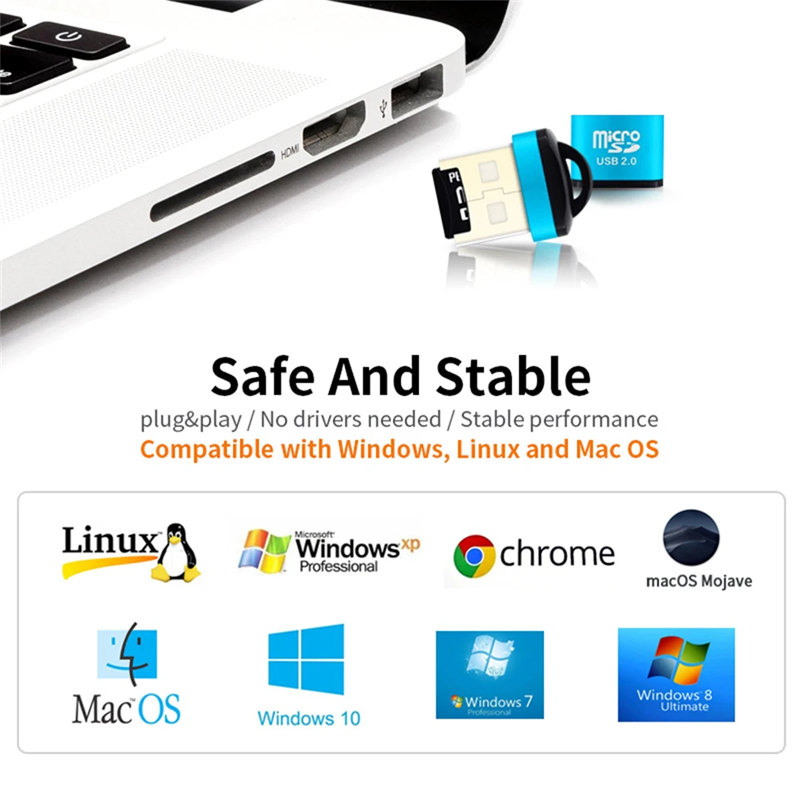 Mini lector de tarjetas de mem - Laptop Accessories Productivity reseña y precio