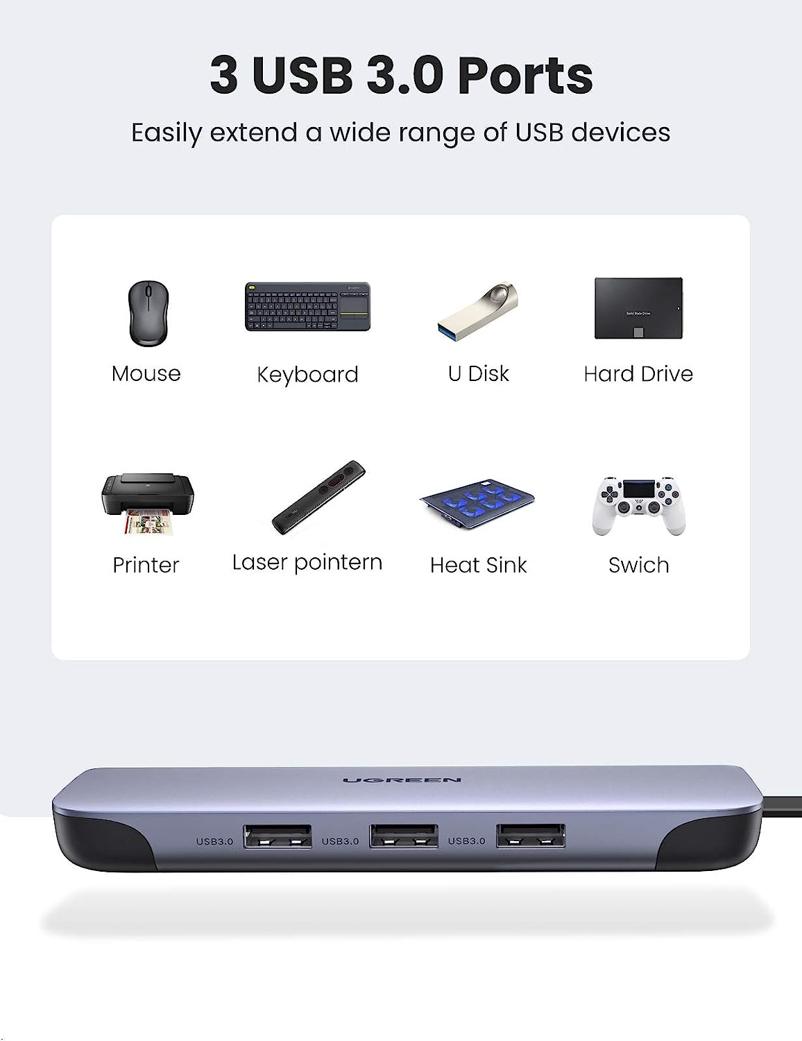 UGREEN USB C Hub 9 en 1 USB Ti - Hdmi Vga Adapter reseña y precio