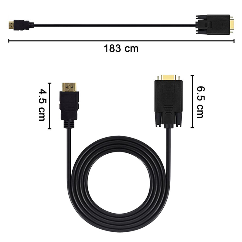 Convertidor de vídeo de 1,8 M  - Hdmi Vga Adapter reseña y precio