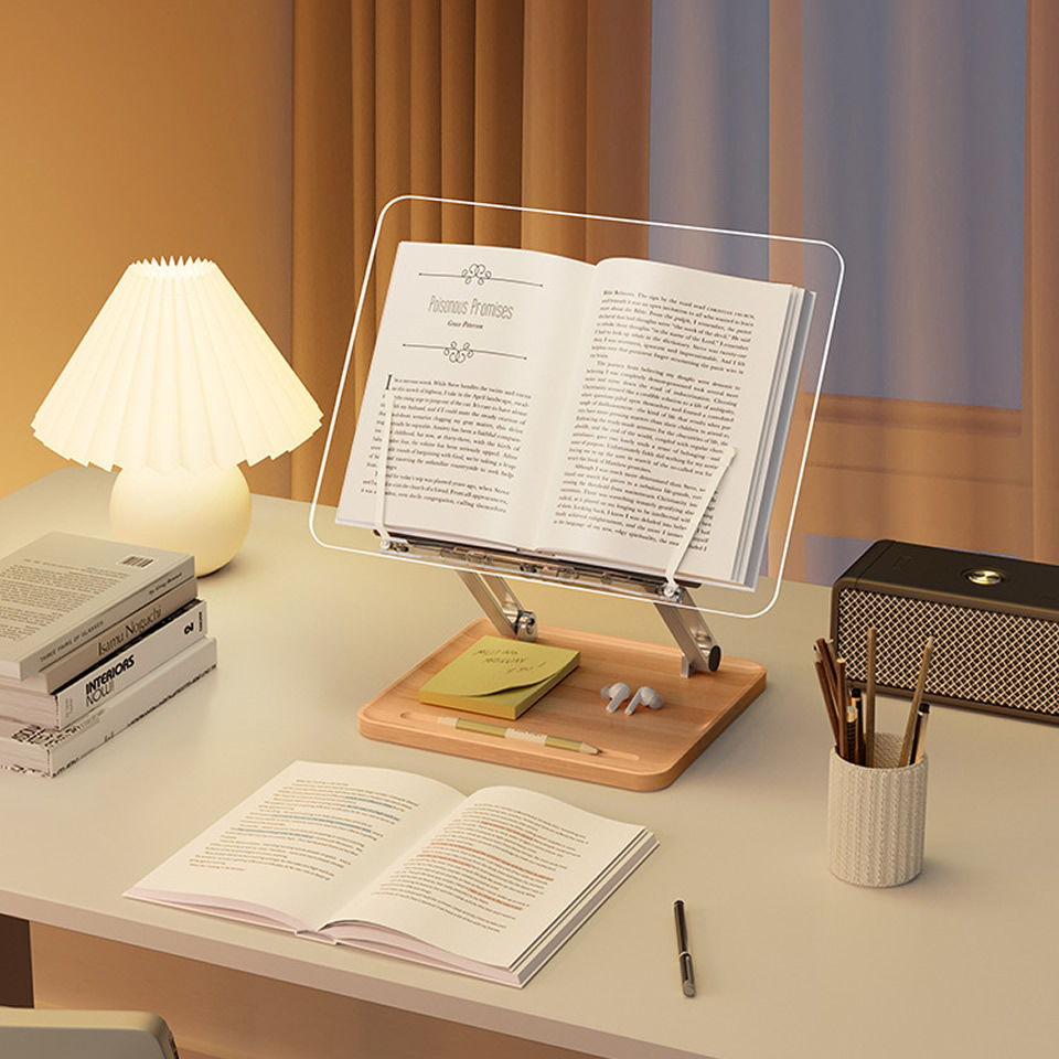 Soporte de lectura de madera c - Laptop Extra Accessories reseña y precio