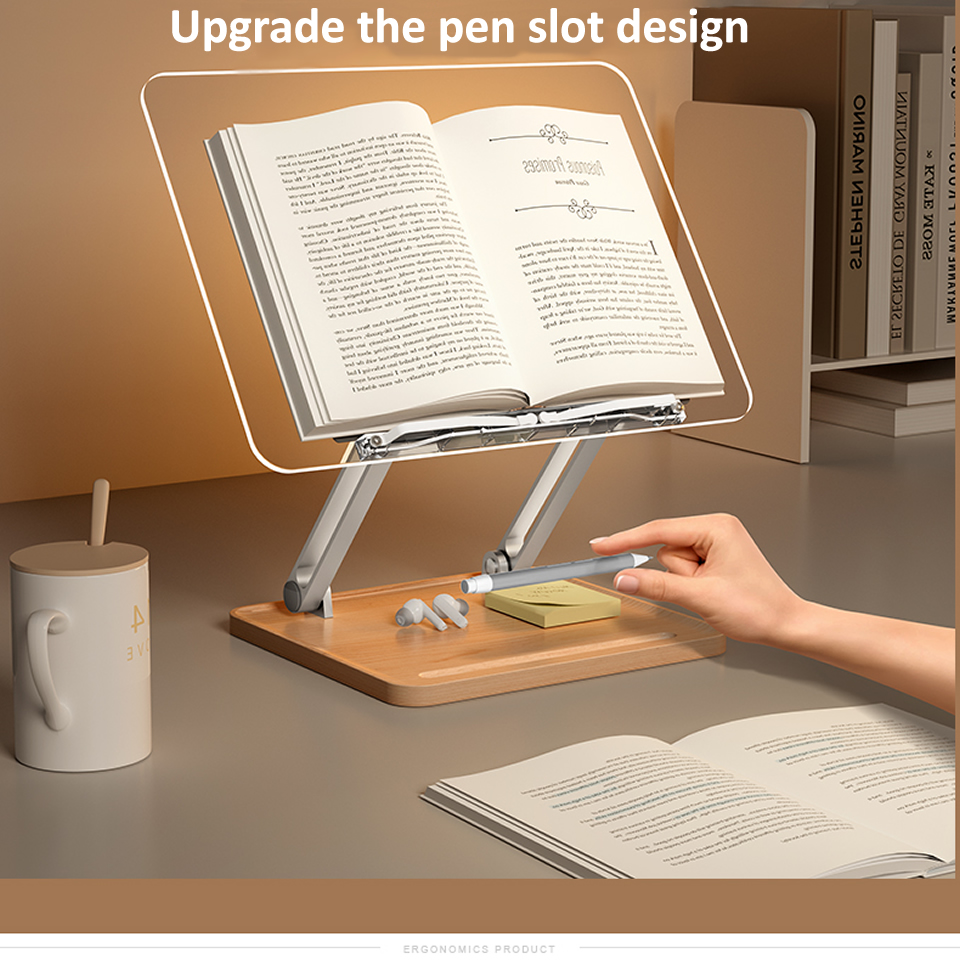 Soporte de lectura de madera c - Laptop Extra Accessories reseña y precio