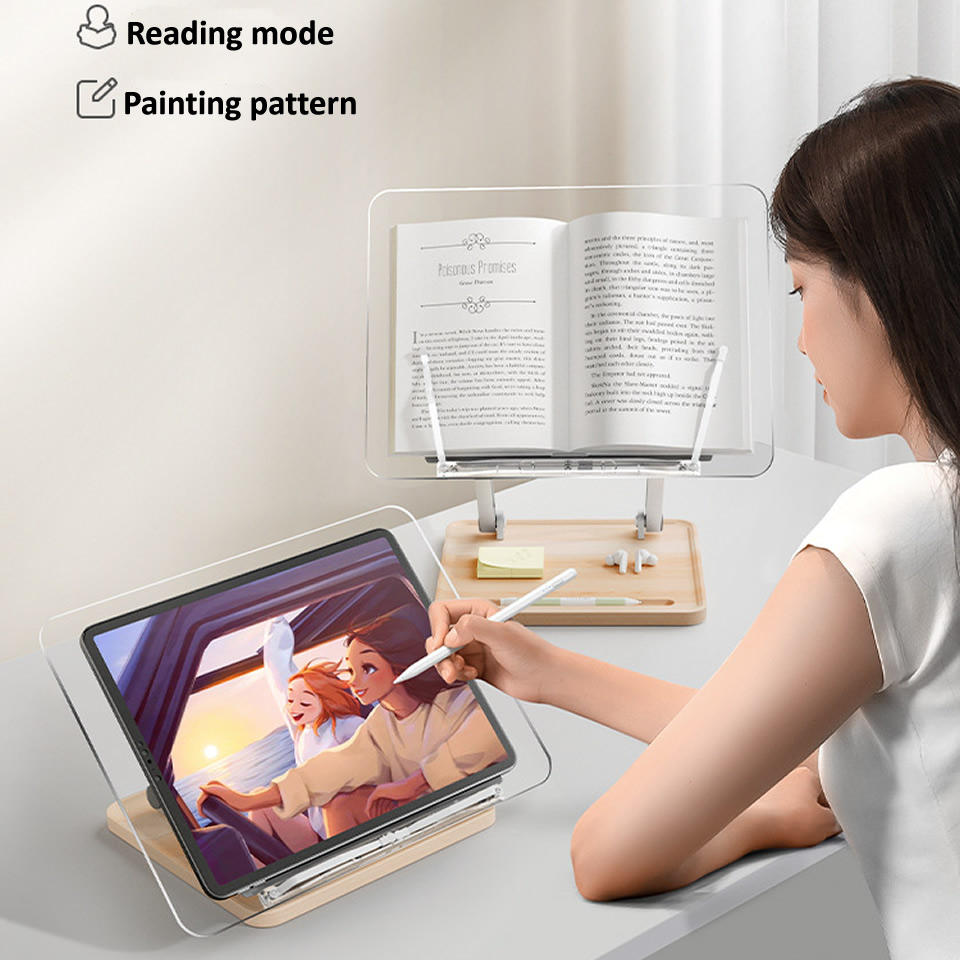 Soporte de lectura de madera c - Laptop Extra Accessories reseña y precio