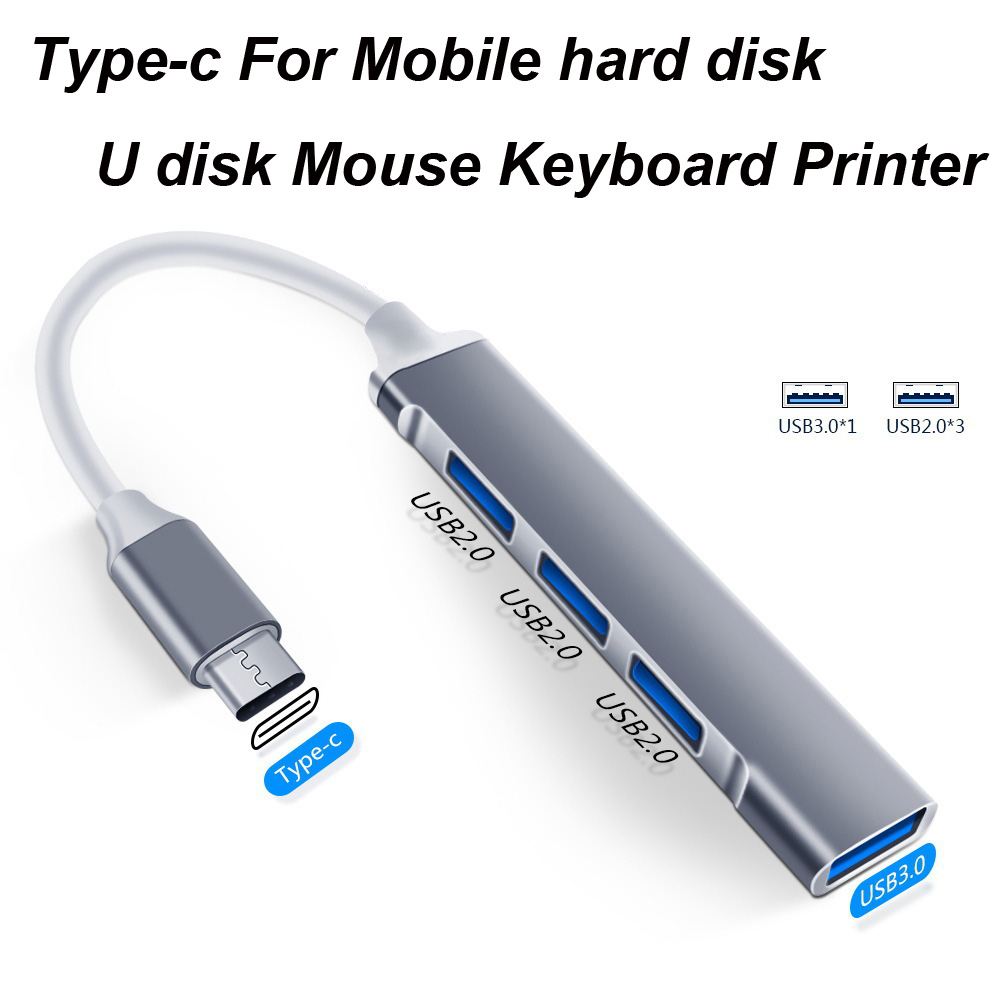 Hub USB 3.0 TIPO-C 3.1 de 4 pu - Usb C Docking Hub reseña y precio