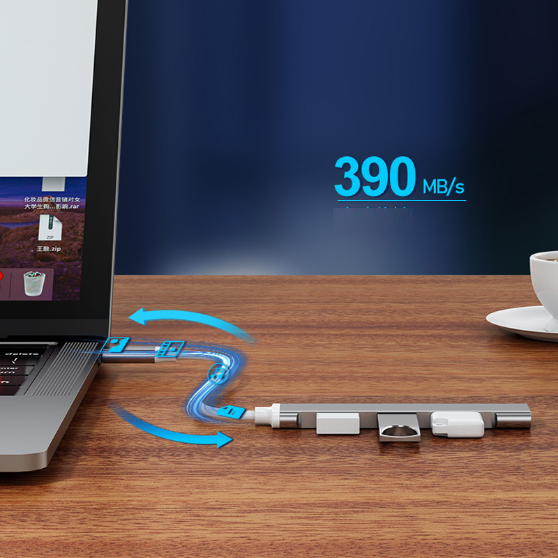 Hub USB 3.0 TIPO-C 3.1 de 4 pu - Usb C Docking Hub reseña y precio