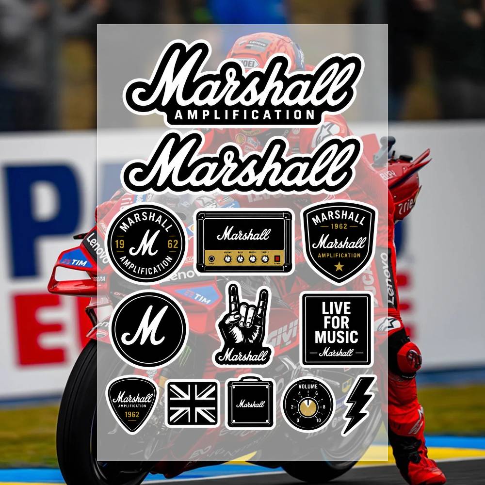 Pegatinas M-arshall para Moto, - Laptop Accessories Ideas reseña y precio