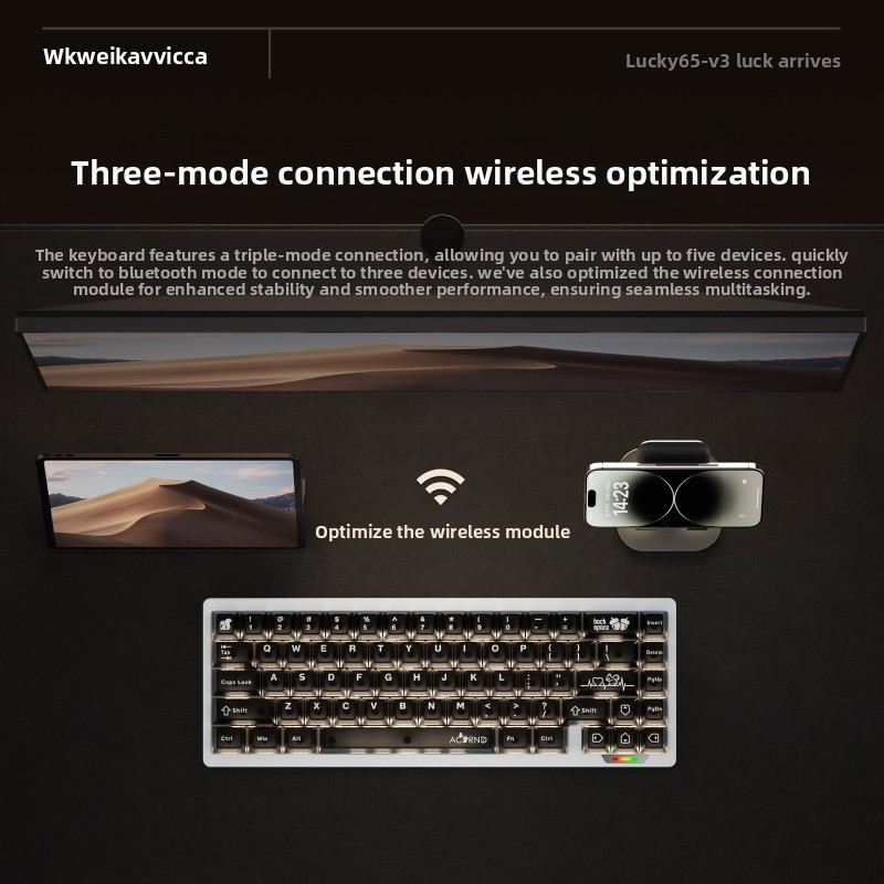 WEIKAV Lucky65 V3 Teclado mecá - Laptop Accessories Productivity reseña y precio