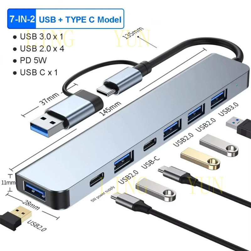 Z Hub USB C de 11 Puertos, Est - Hdmi Vga Adapter reseña y precio