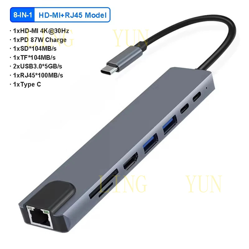 Z Hub USB C de 11 Puertos, Est - Hdmi Vga Adapter reseña y precio