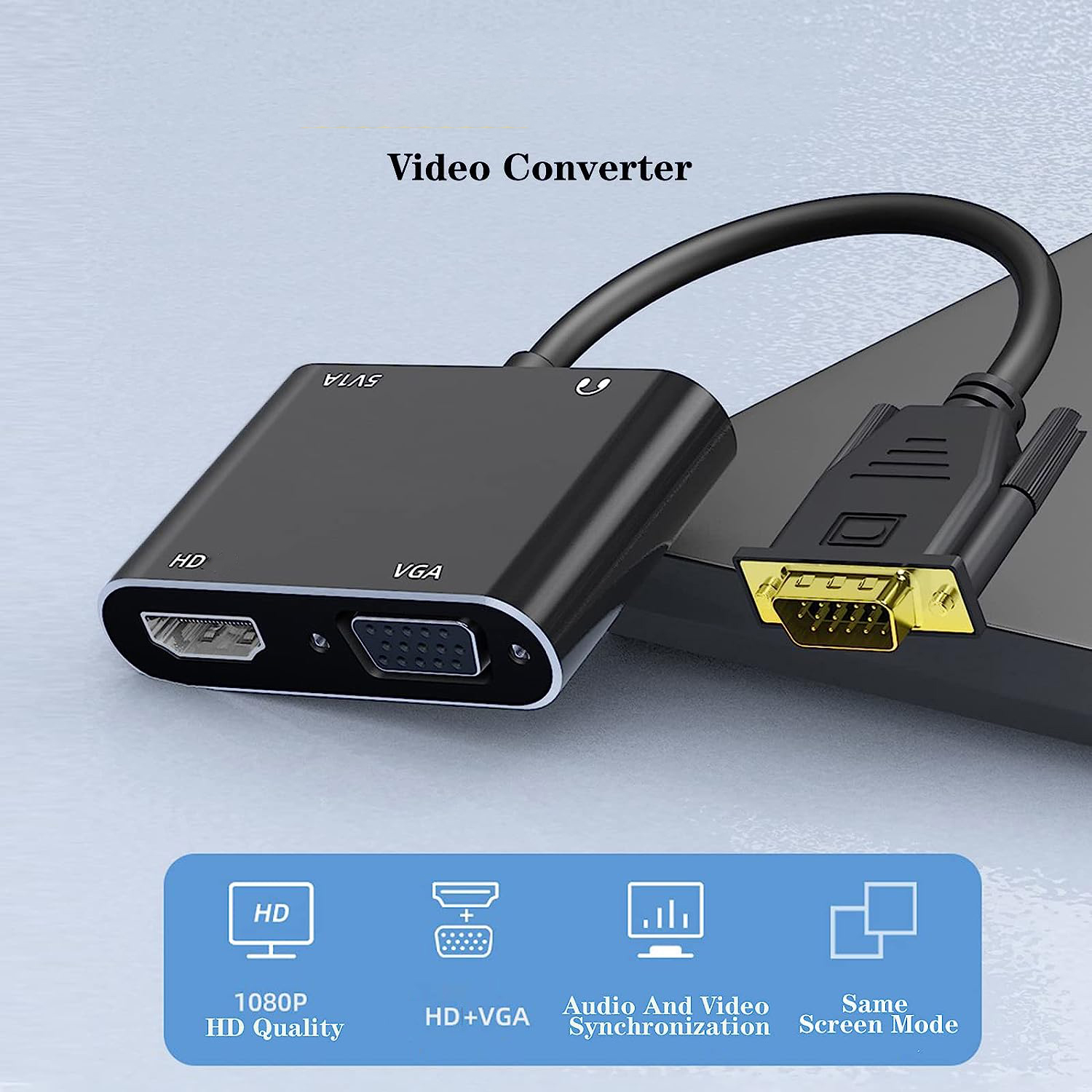 Adaptador de pantalla compatib - Hdmi Vga Adapter reseña y precio