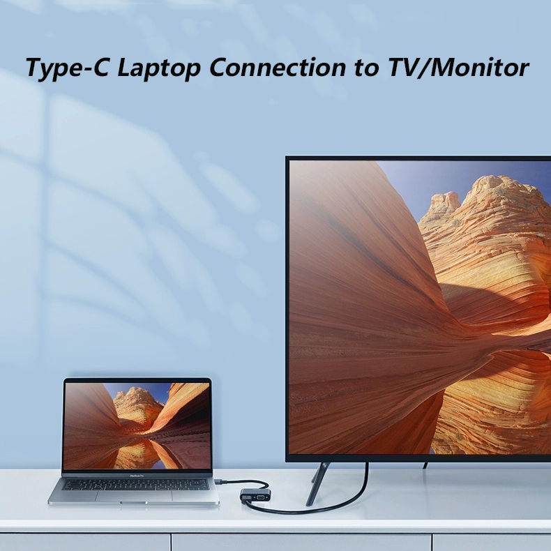 Adaptador UGREEN USB C Hub Tip - Hdmi Vga Adapter reseña y precio